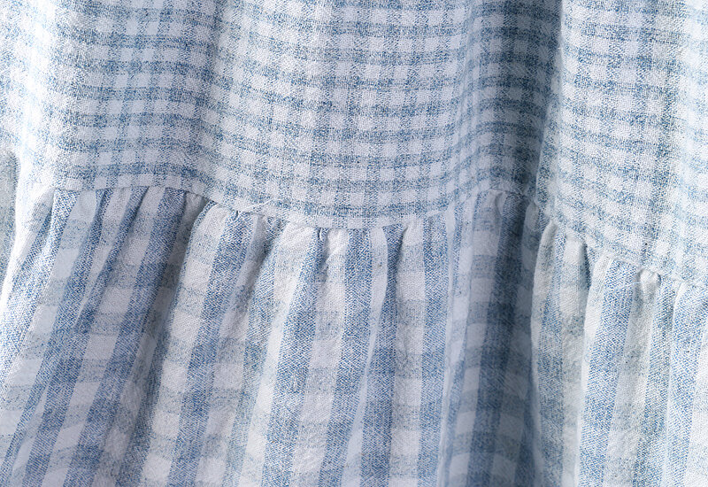 女性のカジュアルな市松模様のスカート、柔らかく、伸縮性のあるウエスト、春、WH0331-24053