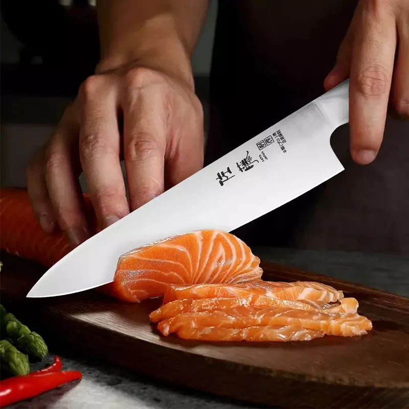 ステンレス鋼のシェフのナイフ,刺身用,日本の三徳包丁,肉カッター,野菜スライス,家庭用