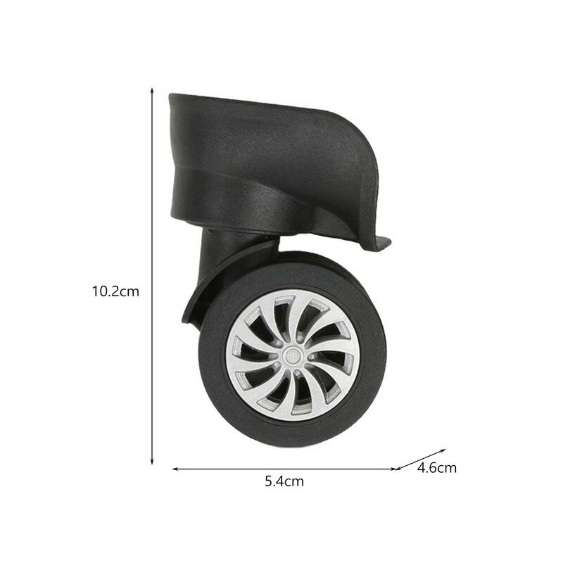 Сменные колеса для багажа 2 шт., вращающаяся на 360 ° прочная тележка, магнитные бесшумные колеса, ремонтные ролики для чемодана для путешествий