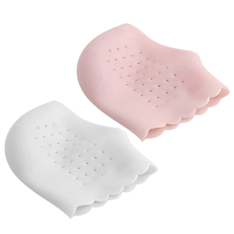 NEW 1 Pair Soft Silicone Foot Chapped Care Tool Moisturizing Gel Heel Socks Cracked Skin Foot Heel Protective Cover White / Pink