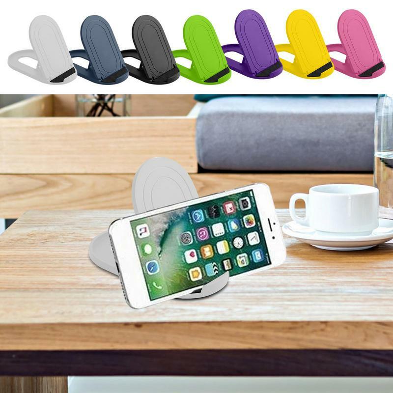 Składana stojak na telefon w pełni regulowany składana uchwyt na telefon stacjonarny podstawka do wszystkich smartfonów podpórki