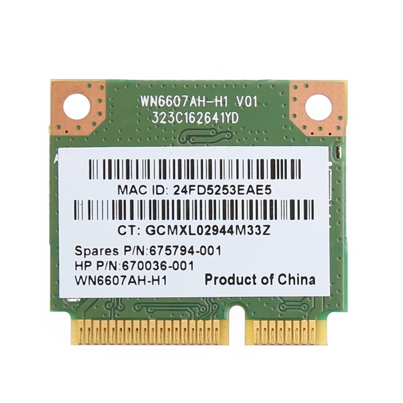 Adaptateur carte sans fil WiFi WLAN PCI-E 150M Atheros AR5B125 675794-001 pour PN 670036-001