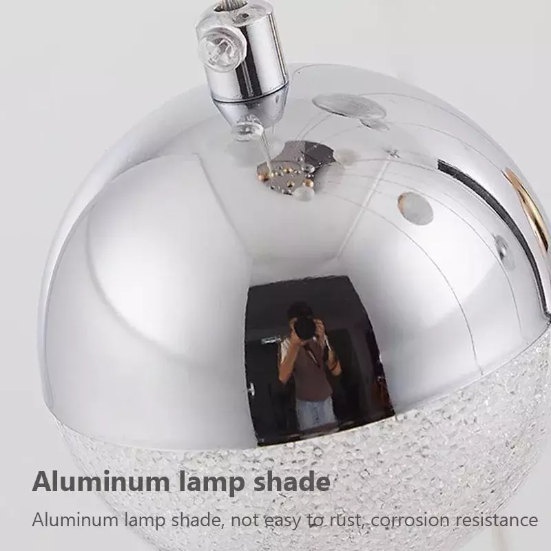 Semplice lampadario da pranzo a LED creativo moderno acrilico mezza palla lampada a sospensione per interni per ristorante corridoio corridoio lampada a sospensione