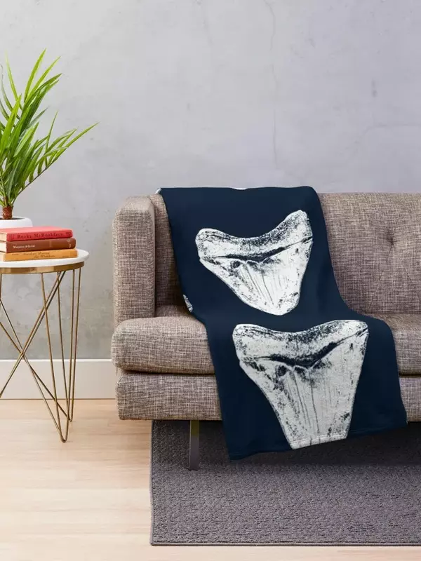 Megalodon manta de tiro de Diente de Tiburón, lindos diseñadores a cuadros, mantas de Picnic Polar