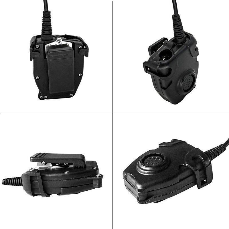 Adaptador de TAC-SKY TS PTT Midland Plug Ptt, auriculares tácticos compatibles con z-tac/tacsky