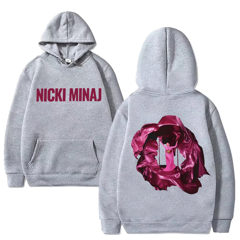 Raper Nicki Minaj Album grafika bluza z kapturem mężczyźni kobiety modna sweter bluzy Unisex Hip Hop typu streetwear z długim rękawem z polaru