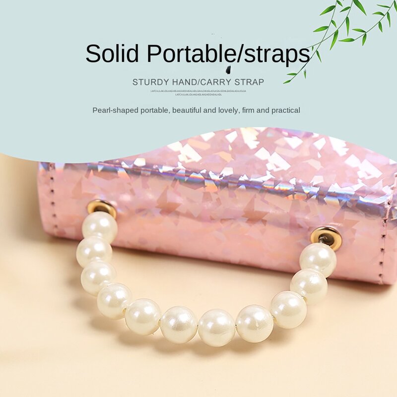 Borse a tracolla con paillettes nuove borse con manico di perle Bowknot Mini borsa per bambini ragazze