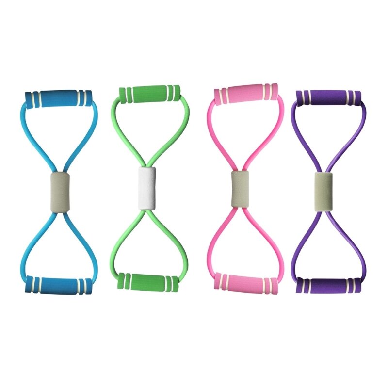 8 Pull Rope Figure 8 Resistance Band Stretch Fitness Band for Home Workout