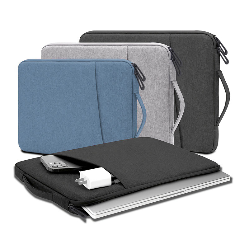 핸드백 노트북 가방, 경량 다층 방수 케이스, 휴대용 원 숄더 충격 방지 가방, 컴퓨터, iPad 노트북