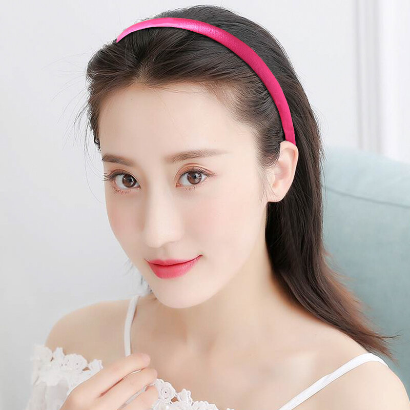 6pcs/lot New Candy-colored Cloth Headband Material for Girl Women Hair Accessory Headdress