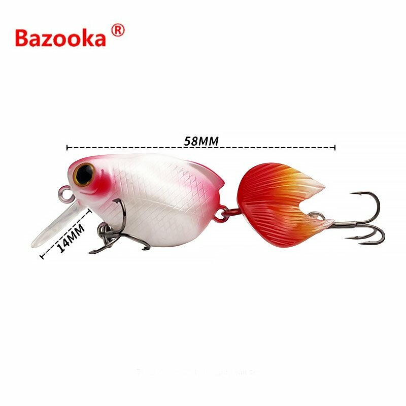Bazooka-Leurre Spinnerbait en silicone avec hameçon pointu et queue segmentée, appât Élidéal pour la pêche au bar ou au brochet, 6.8g