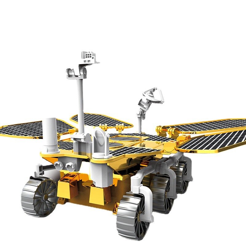 DIY Assembly Solar Mars Rover Electric Mechanical Car Science Tech Puzzle Toy Bionic Smart Robot Car Toys Education Blocks Toys