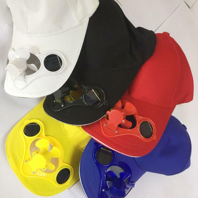 قبعة قطنية كاجوال للجنسين للحماية من الشمس ، رياضة صيفية مع مروحة ، شحن مجاني ، بيسبول ، 5 ألوان ، 1-6 ألوان