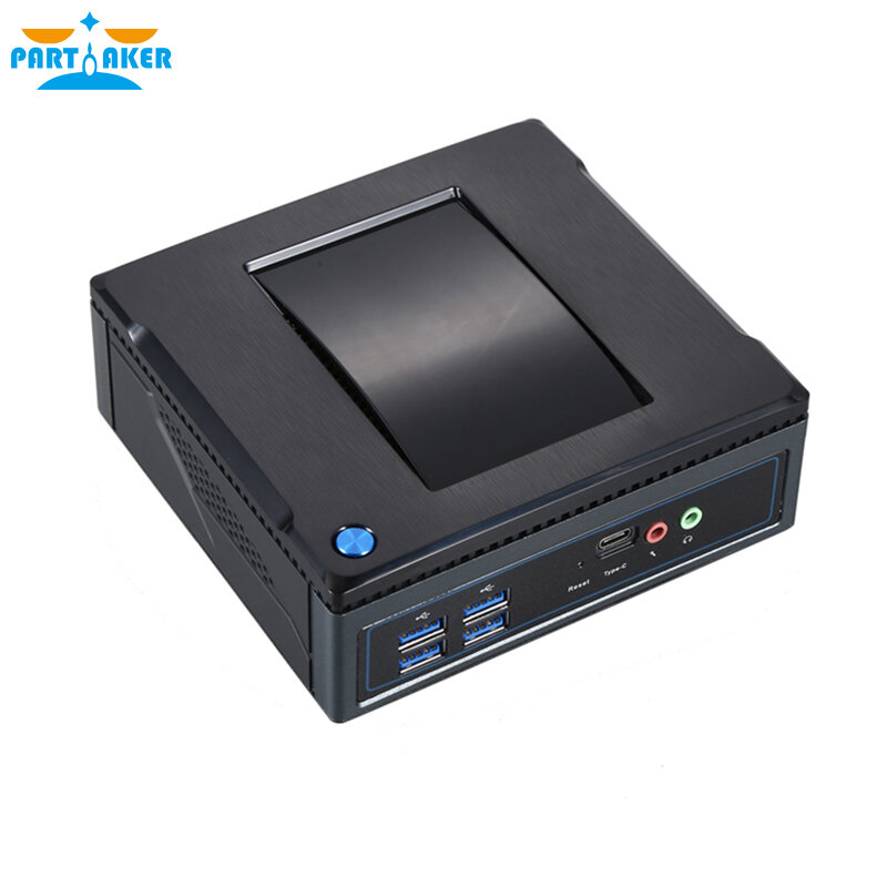 Partaker – Mini PC Windows 10 PRO, Intel Core i5-6200u, AMD A6 Pro 8500B, Micro PC, compatible avec 2 HD-MI ports VGA, Lan Gigabit, wi-fi double bande