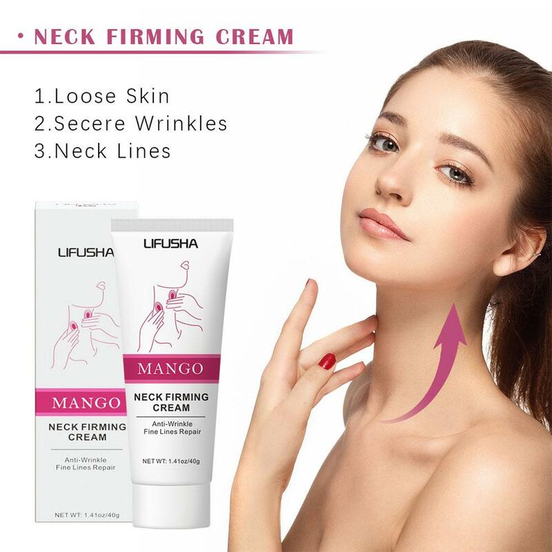 40g Neck Cream Anti Wrinkle Tightening Essence Neck Whitening Moisturizing Shape Firming Cream Face Beauty Skin Care Products