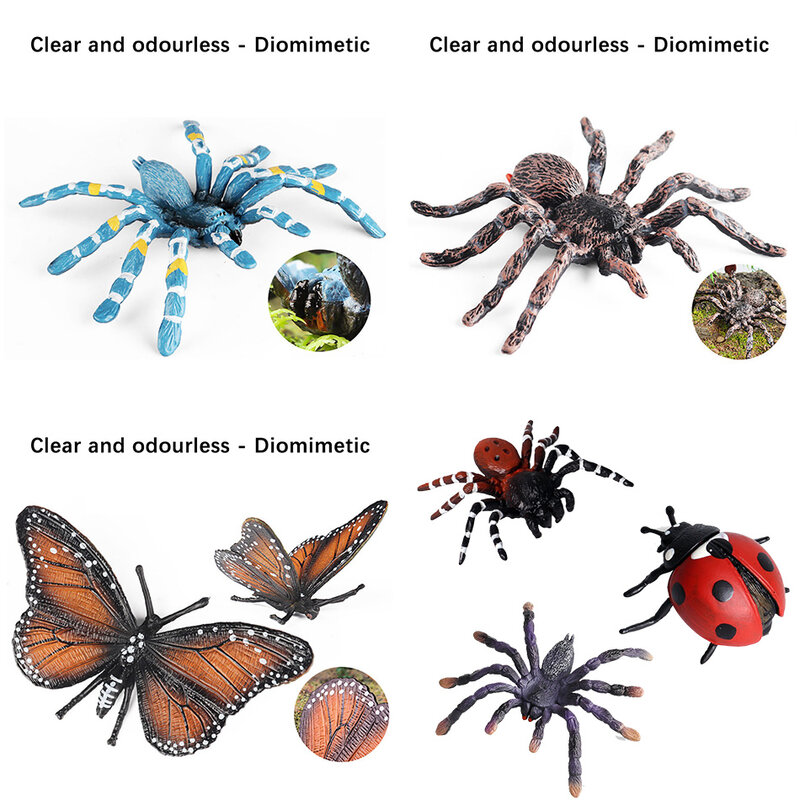 Simulazione di educazione precoce modello di animale giocattoli simulazione per bambini insetto animale Halloween Prank ornamentycity Traffic Road Map