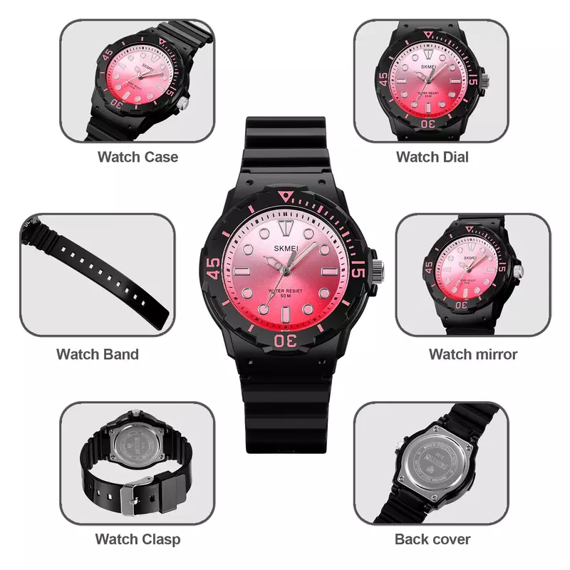 SKMEI 2012 nowe 50M wodoodporne zegarki na rękę dla dzieci z mechanizmem kwarcowym japońskie zegarki sportowe dla chłopców relógio de crianças