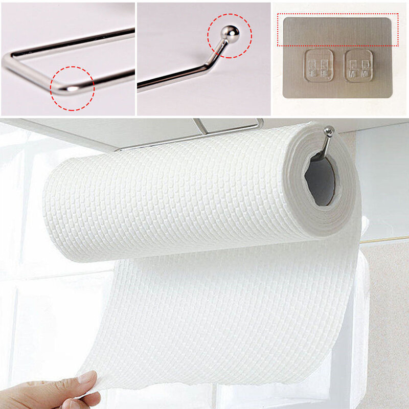 Kitchen Bathroom Toilet Pape Storage Rack Roll Paper Rack Towel Towel Holder Stand Rack Kitchen Bathroom Accessory Multipurpose