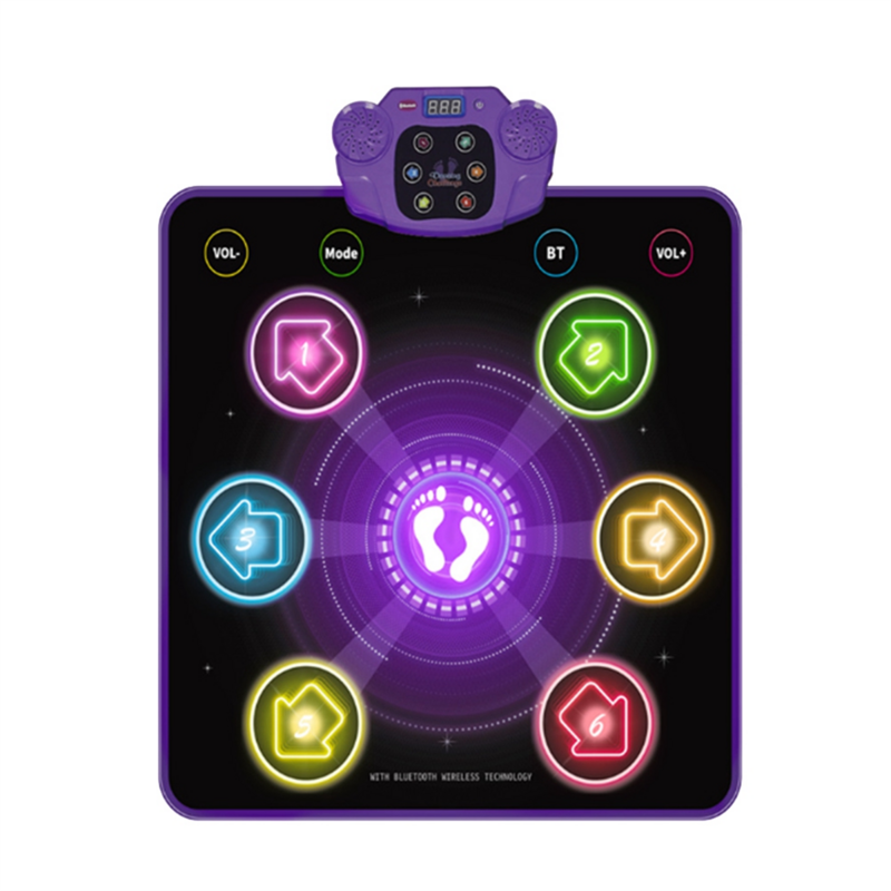 Dance Mat for Kids Youth Glow with 6 Play Modes Step Mat Bluetooth Built-in Music Dance Mat Electric Music Dance Carpet