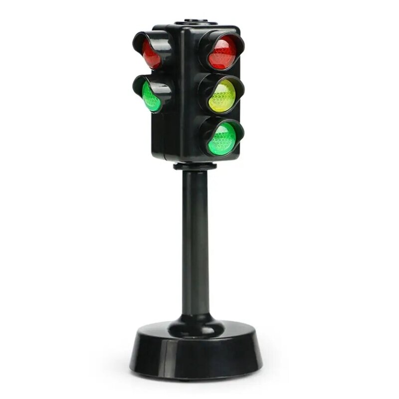 Modelo de semáforo LED, educacional precoce, sistema óptico acústico, luz rodoviária, mini brinquedos de segurança do tráfego