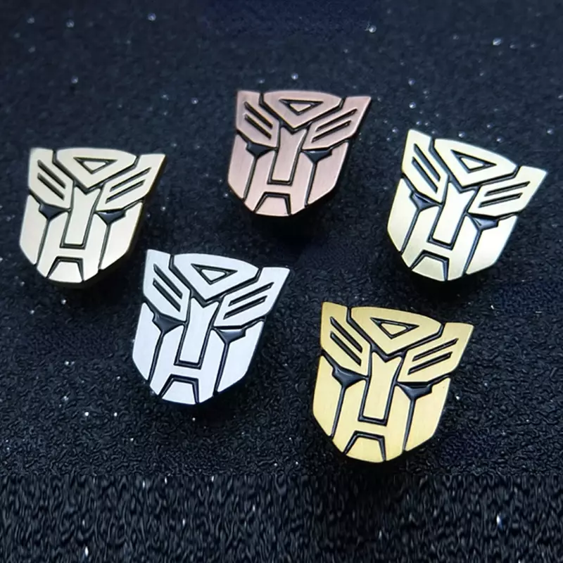 Transformers Emaliowane Szpilki Mężczyźni Broszka Obroża Odznaka Vroom Odznaka Medal Noszenie Czysta Miedź Farba Broszka Biżuteria Prezent dla Dzieci Przyjaciele