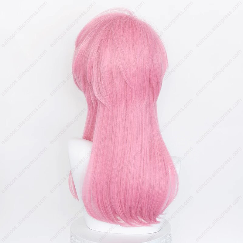 Парик для косплея аниме Sanzu харучиё 56 см Длинные розовые волосы термостойкие синтетические парики Хэллоуин