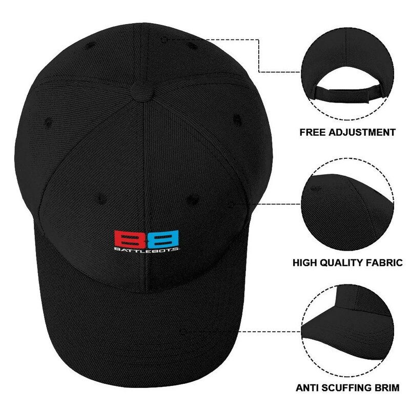 Battlebots-gorra de béisbol con logotipo de Merch para hombre y mujer, sombrero derby personalizado, sombrero de diseñador