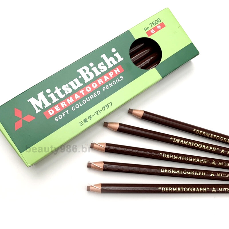 Mitsub寿司-黒のマイクロブレード眼鏡マーカー鉛筆、タトゥーアクセサリー用品、ラピスラズムグラフ、7600、ホット、ボックスあたり12個