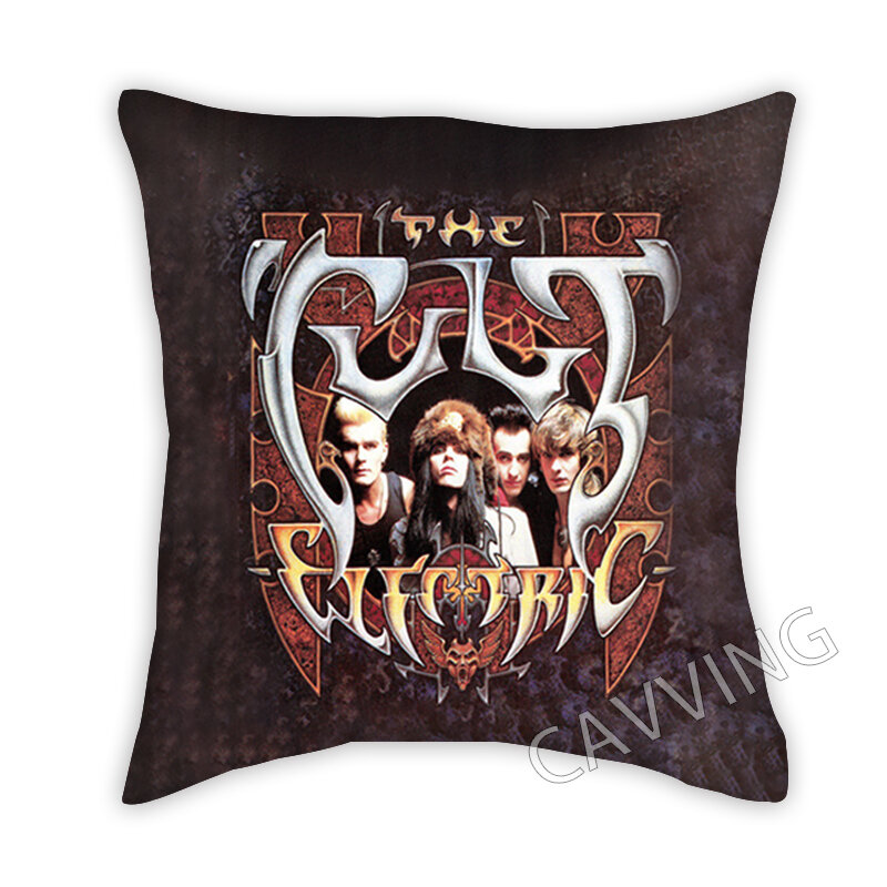 The Cult Rock 3D Print Polyester Decorative Pillowcases Throw Pillow Cover Square Zipper Cases Fans Gifts Home Decor