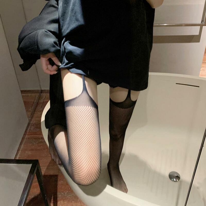 Female Tights Perspective Over The Knee Slim Fit Skinny Pornographic Shaping Black Thigh Stockings Party