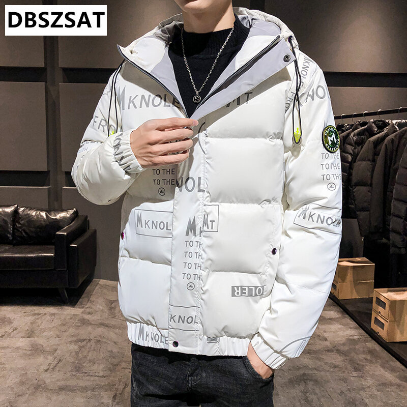 Зимняя мужская куртка 2023, уличная одежда, толстая парка, Мужская модная Молодежная куртка в стиле хип-хоп с хлопковой подкладкой, Качественная верхняя одежда, пальто размера