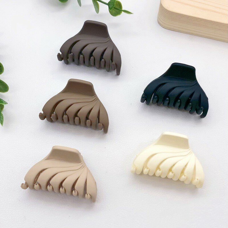 Multi-style Hot Sale New Frosted Small Geometry Solid Color Clip Hairpin Hair Claw Barrettes for Women Girl Accessories Headwear