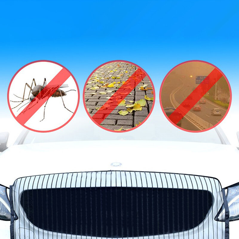 Jaring Pelindung Kondensor Mobil Anti-Pengerat dan Anti-Bug Jaring Pelindung Headliner Tak Terlihat Jaring Pelindung Tangki Air
