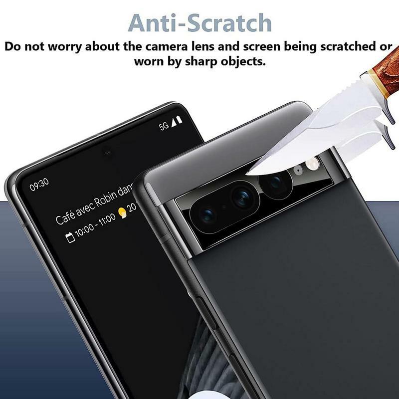 3PCS Back Camera Lens Tempered Glass Camera Protector For Google Pixel 7/7 Pro Ultra-Thin 3D Lens Protective Film Accessories