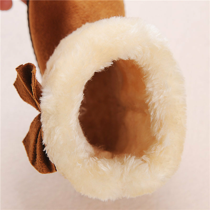 2022 zimowe dziewczęce śniegowce dziecięce obuwie bawełniane ciepła moda Bowtie księżniczka buty dziecięce cukierkowe kolory śliczne buty dziecięce przeciwpoślizgowe