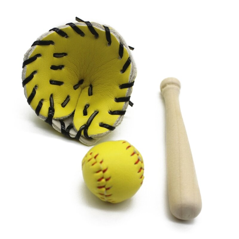 Baseball Softball 3-Piece Sports Leisure Supplies Baseball Props for Boys Girls