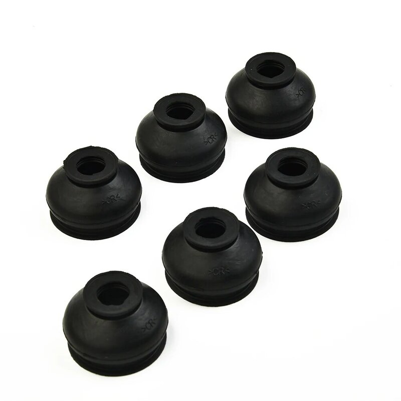 Dust Cover Ball Joints Car Maintenance Dust Boot Gaiters HQ Rubber 6pcs Black Universal High Quality Practical To Use