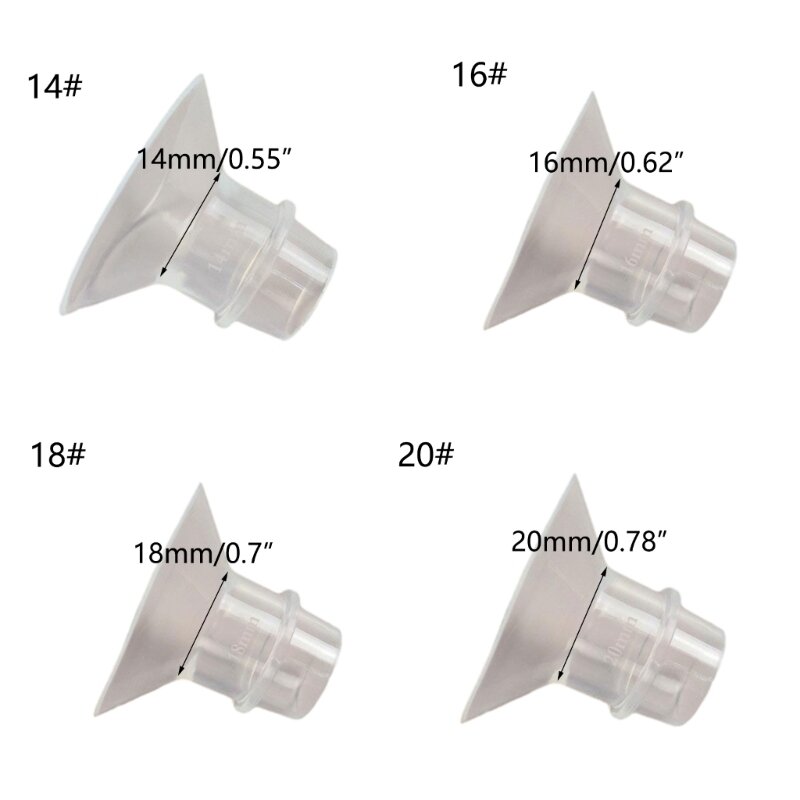 Lampiran Flange yang Dapat Disesuaikan Sisipan Flange Universal Adaptor yang Mudah Digunakan untuk Perasan Susu yang Efisien