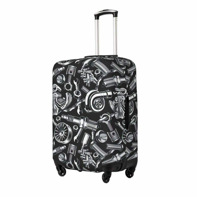 Auto Parts Print Luggage Protective Dust Covers Elastic Waterproof 18-32inch Suitcase Cover Travel Accessories