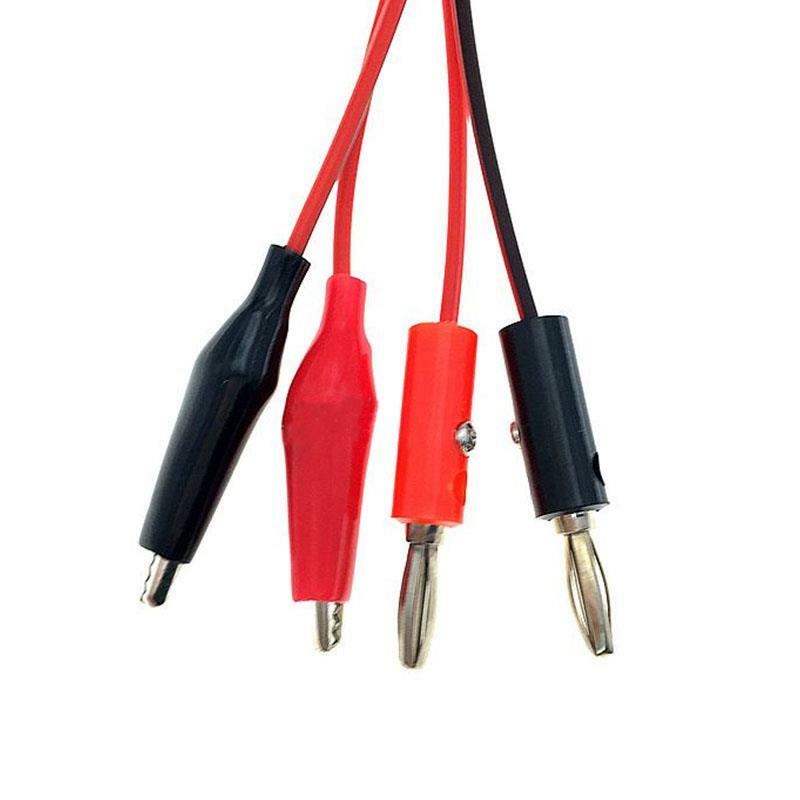 1M Buaya Cilp untuk AV Banana Plug TES Kabel Konektor Ganda Penyelidikan Tester 35Mm Buaya Klip untuk multimeter Alat Ukur