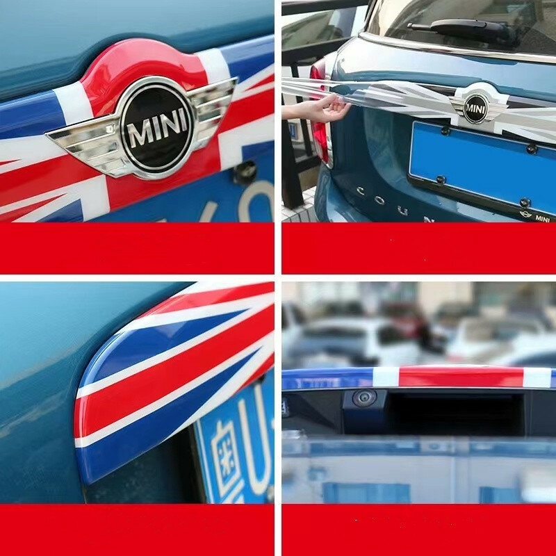Dekorasi Pintu Belakang Bagasi Strip Penutup Casing Stiker Pelindung Dekorasi untuk Mini Cooper Hatchback F55 F56 F57 Aksesori Gaya Mobil