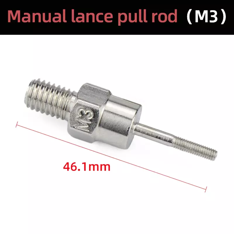 1pc Hand Rivet Nut Gun Part For M3 M4 M5 M6 M8 M10 Rivets Manual Threaded Rivet Head Replacement Screws Pull Rod Accessories