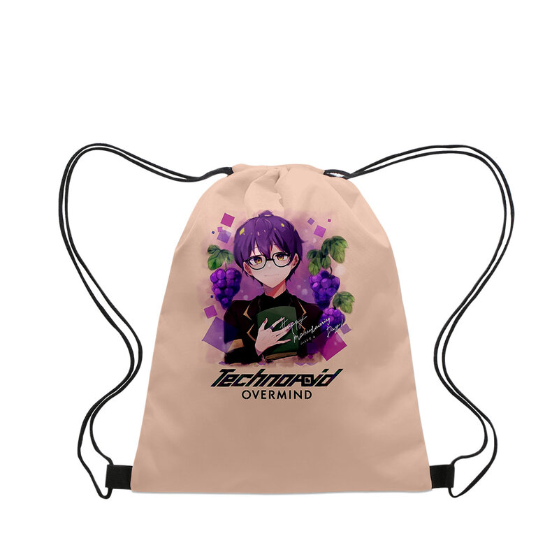Technoroid Overmind Anime 2023 New Handbags Cloth Canvas Drawstring Bag Women Men Leisure Bags