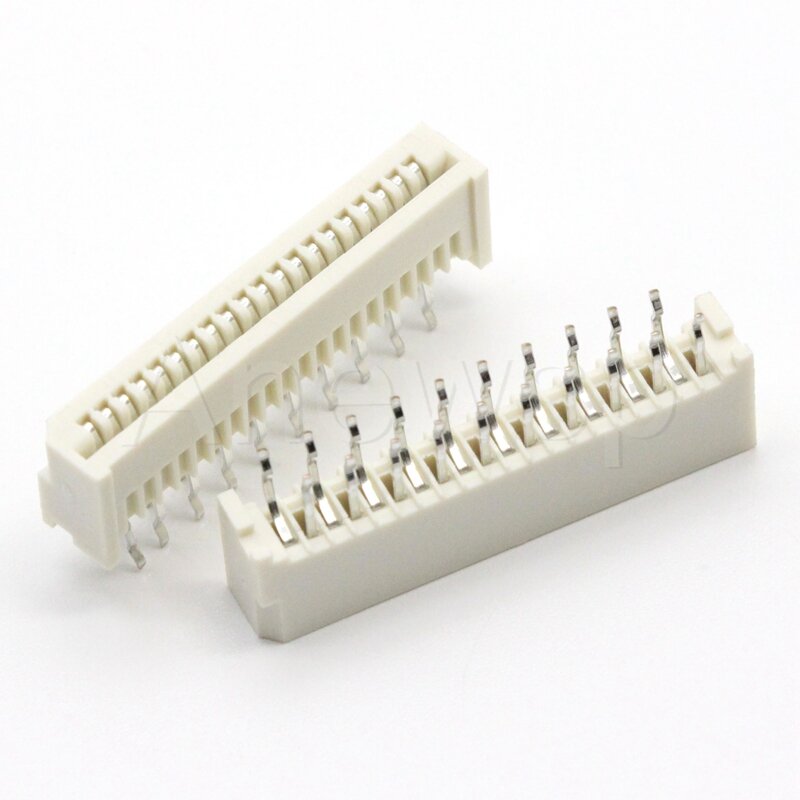 20PCS 1.25MM FFC/FPC Connector LCD Flexible Flat Cable Socket Double Row Right Angle Pin Type 4P/5P/6P/7P/8P/9P/10P/11P/12P/-32P