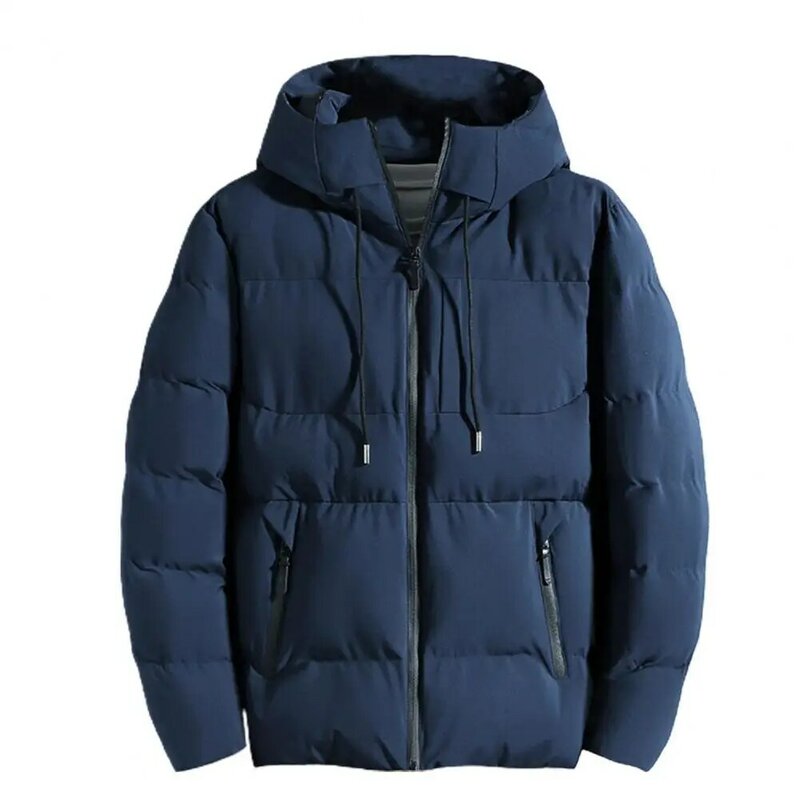 Cotton Padded Jacket Mens Autumn Winter Jackets 2024 New Casual Plus Size Hooded Thick Warm Parkas Coat Men Outwear