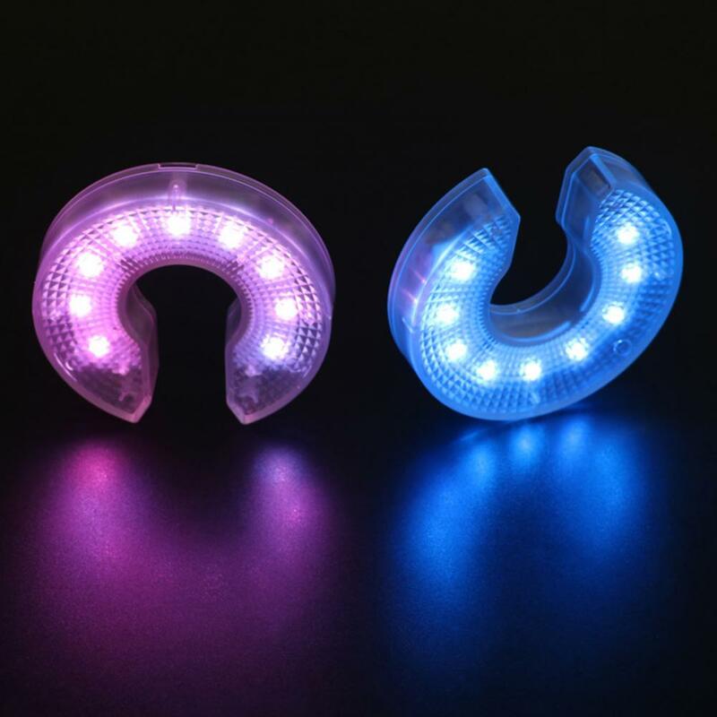 LED Golf Hole Lights with Lens U-shaped Golf Hole Lamp Backyard Putting Green Glowing Lamp Night Golf Green Trainer Accessories