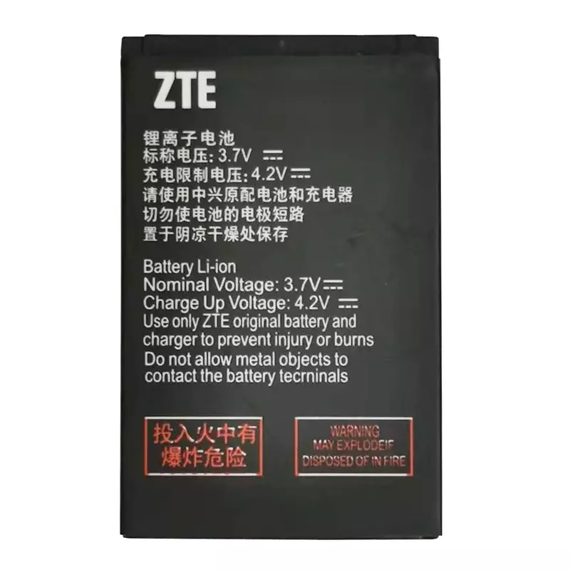 Mini substituição de bateria para Zte, 3.7V, 1000mAh, Li3710T42P3h553457, alta qualidade