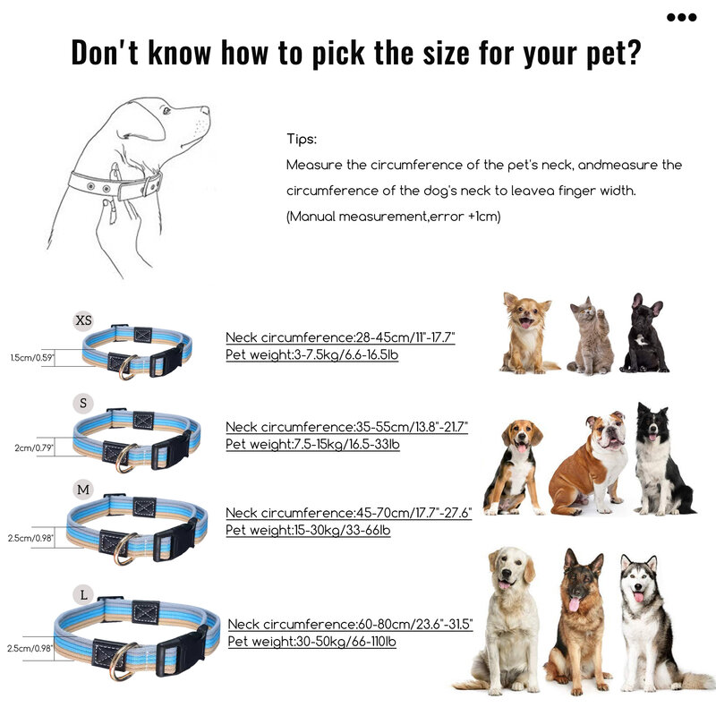 Canvas Dog Collar German Shepard Medium Large Dog Collars For Walking Training Dog Collar 150CM Strong Dog Leash Pet Leashes