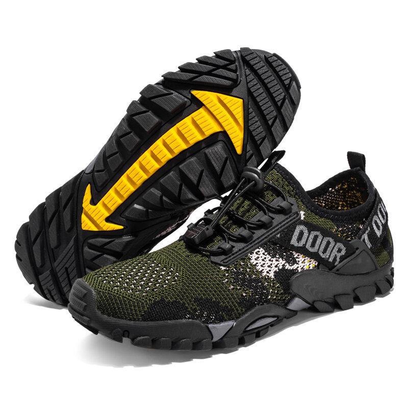 Sepatu Hiking Bersirkulasi Luar Ruangan Sepatu Rendam Cepat Kering Sepatu Memanjat Pria Sepatu Olahraga Kasual Sepatu Ukuran Besar 38-50 #
