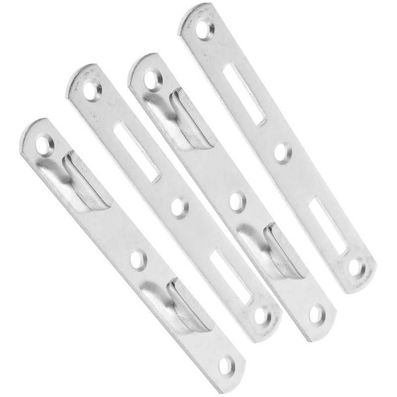4 Pcs Bed Hinge Frame Hardwares Rail Fasteners Furniture Accessories Risers Hinged Bed Framess Brackets Board